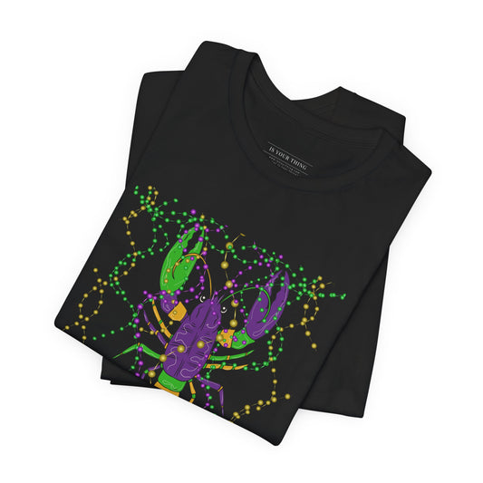 Mardi Gras Crawfish Louisiana Unisex Tee