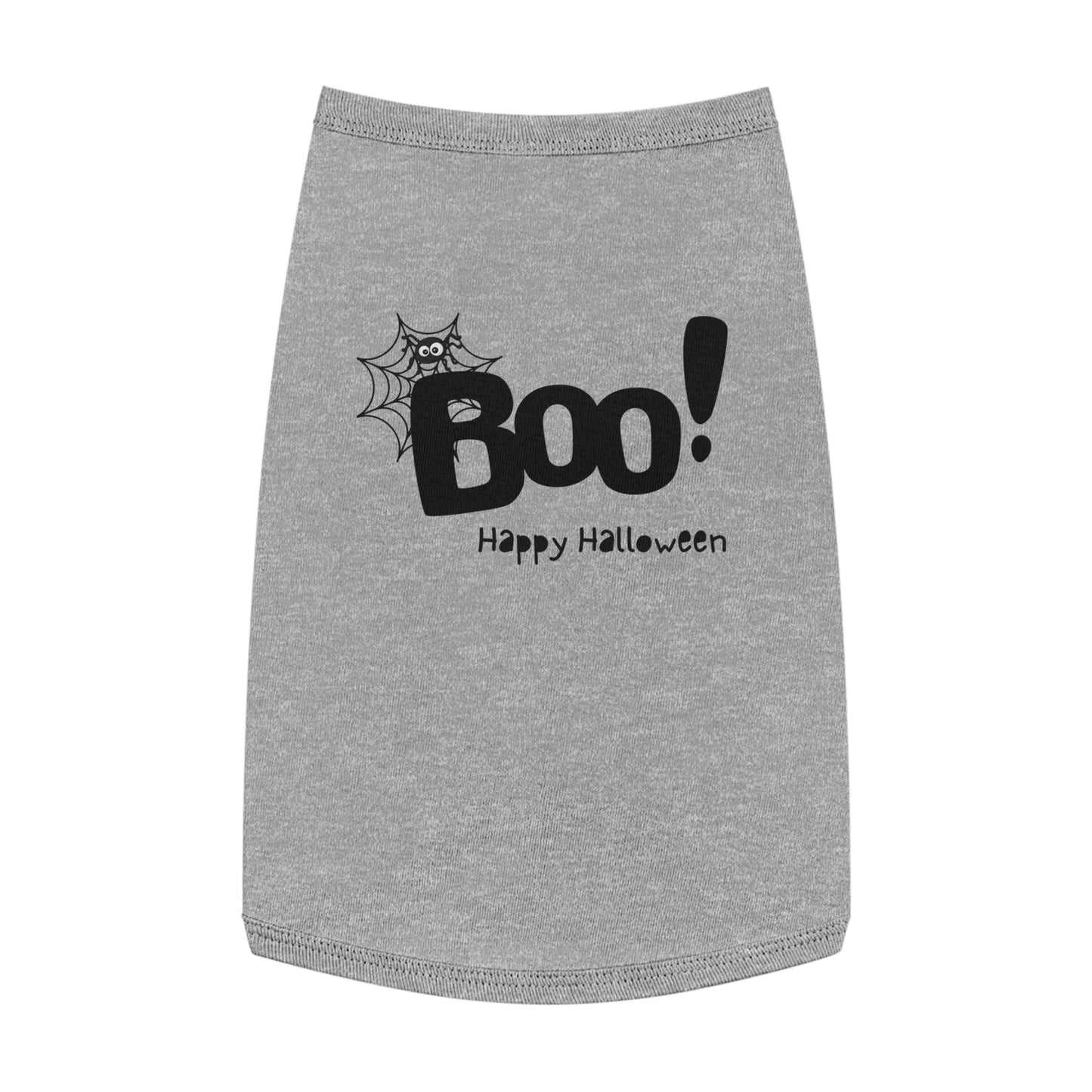 Boo Happy Halloween Pet Tank Top (Also Available in Adult Holiday Collection and Kids Holiday Collection)
