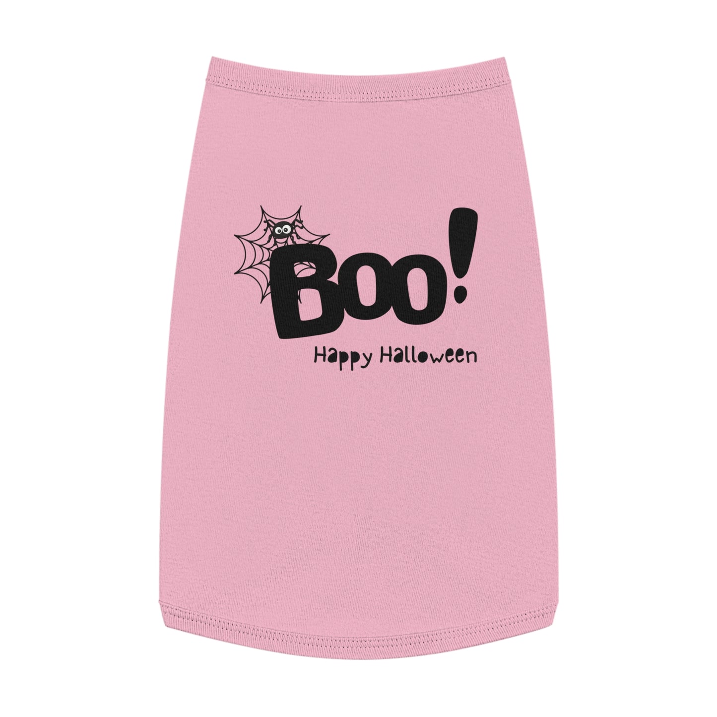 Boo Happy Halloween Pet Tank Top (Also Available in Adult Holiday Collection and Kids Holiday Collection)