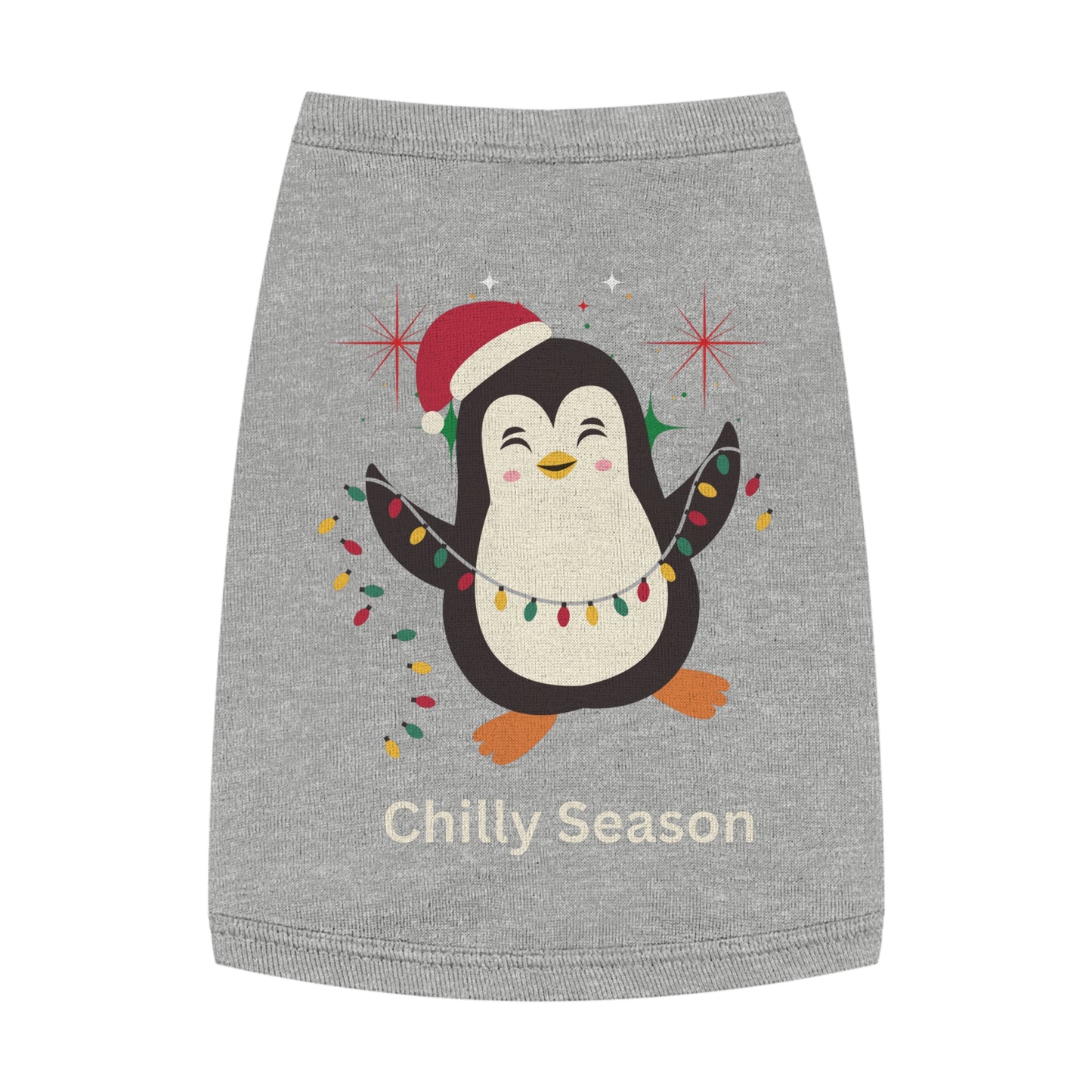 Penguin Chilly Season Pet Tank Top (Also Available in Adult Holiday Collection and Kids Holiday Collection)