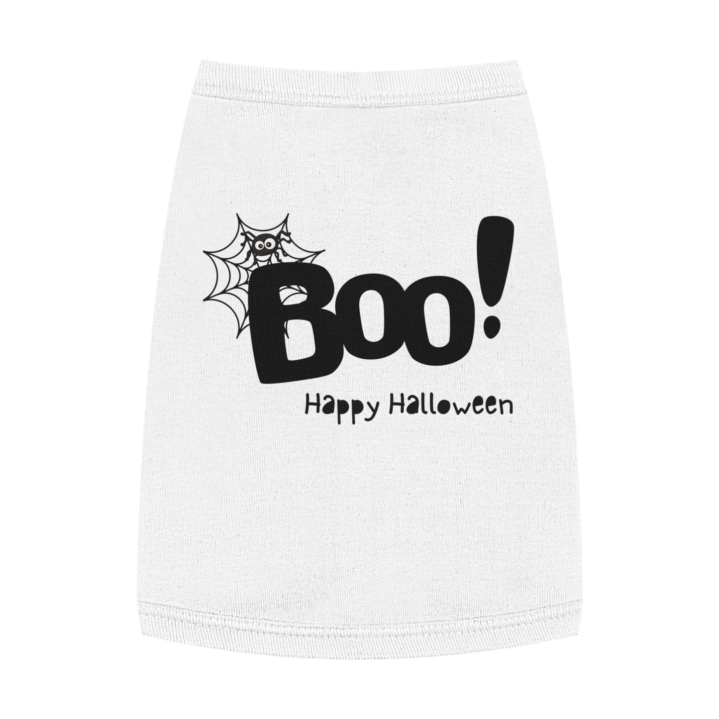 Boo Happy Halloween Pet Tank Top (Also Available in Adult Holiday Collection and Kids Holiday Collection)