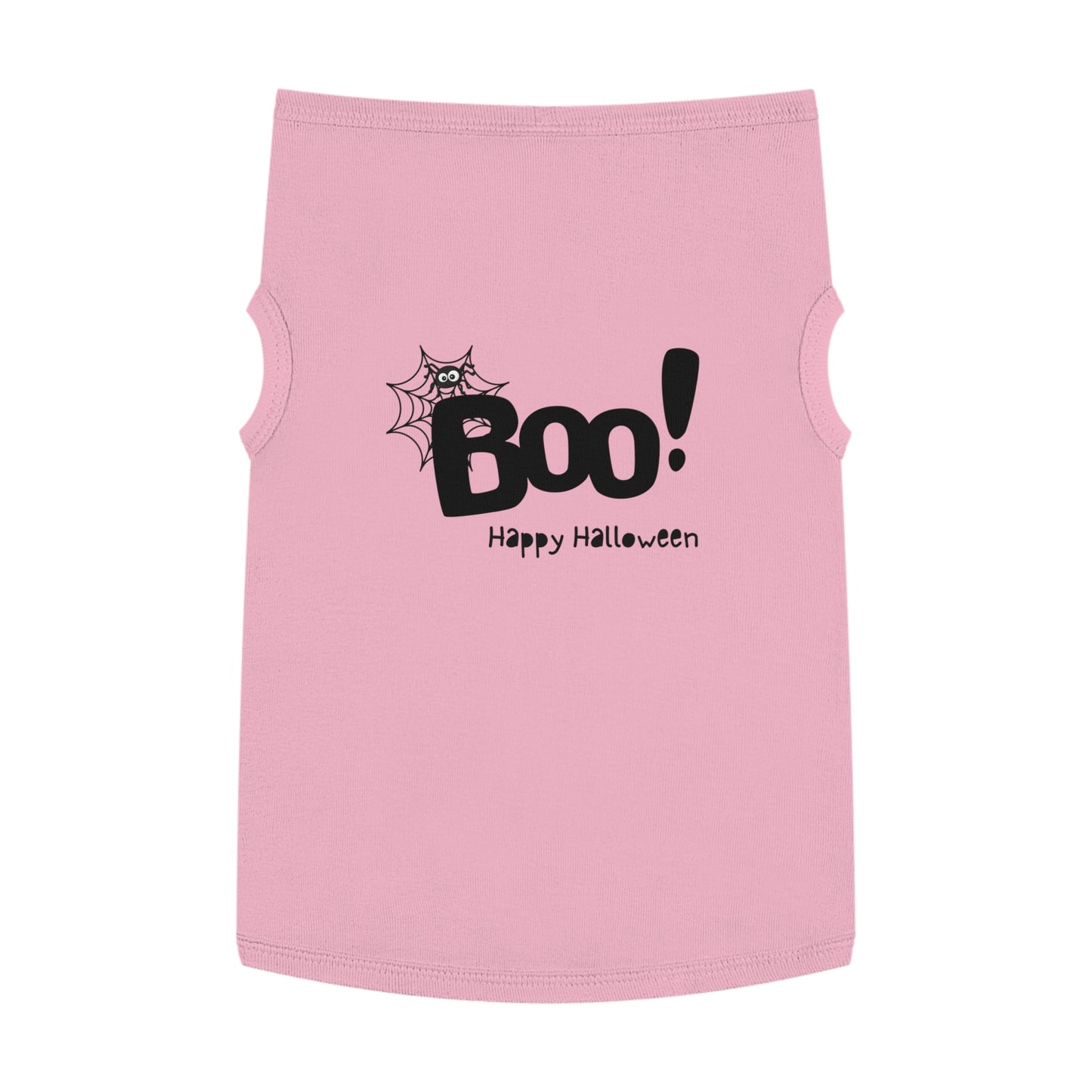 Boo Happy Halloween Pet Tank Top (Also Available in Adult Holiday Collection and Kids Holiday Collection)
