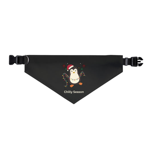 Chilly Season Pet Bandana Collar (Black) (Also Available in Adult Holiday Collection and Kids Holiday Collection)