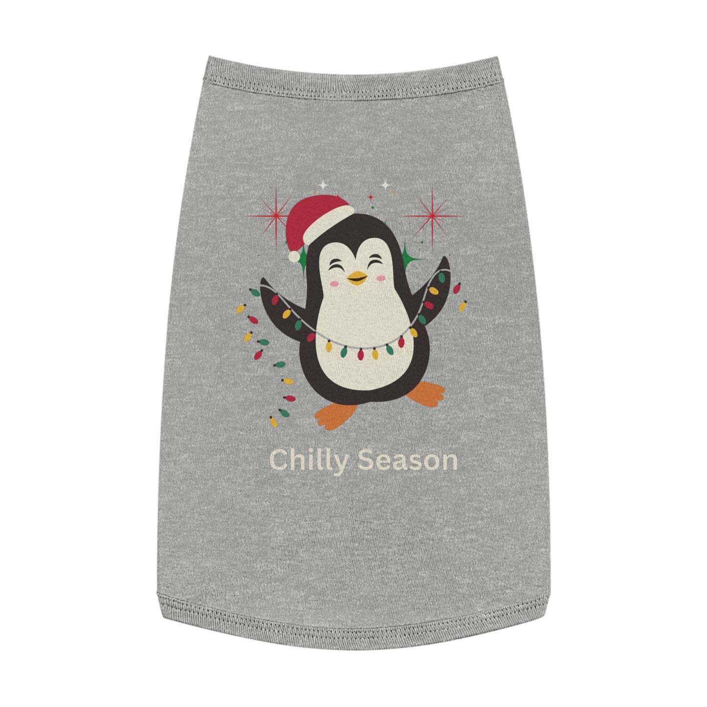 Penguin Chilly Season Pet Tank Top (Also Available in Adult Holiday Collection and Kids Holiday Collection)
