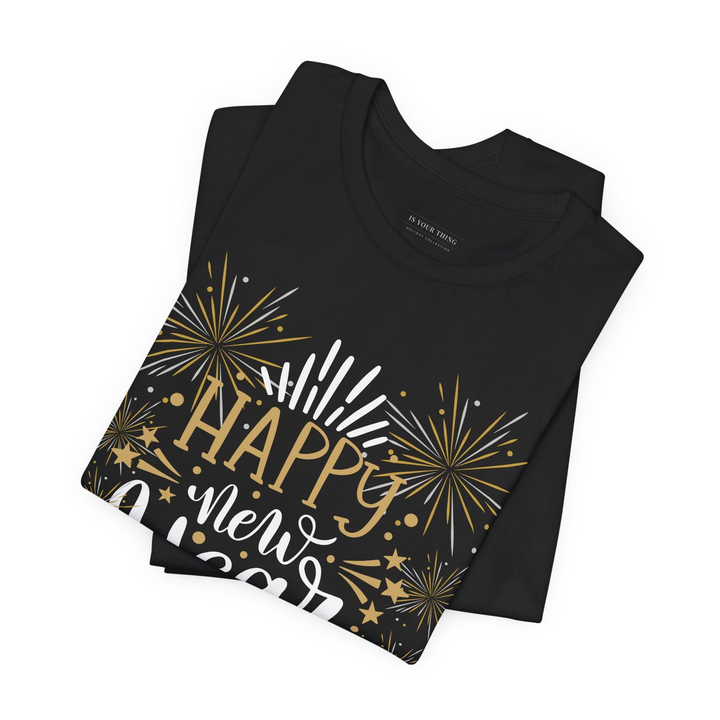 New Year Celebration Unisex Tee (Champagne Glasses)