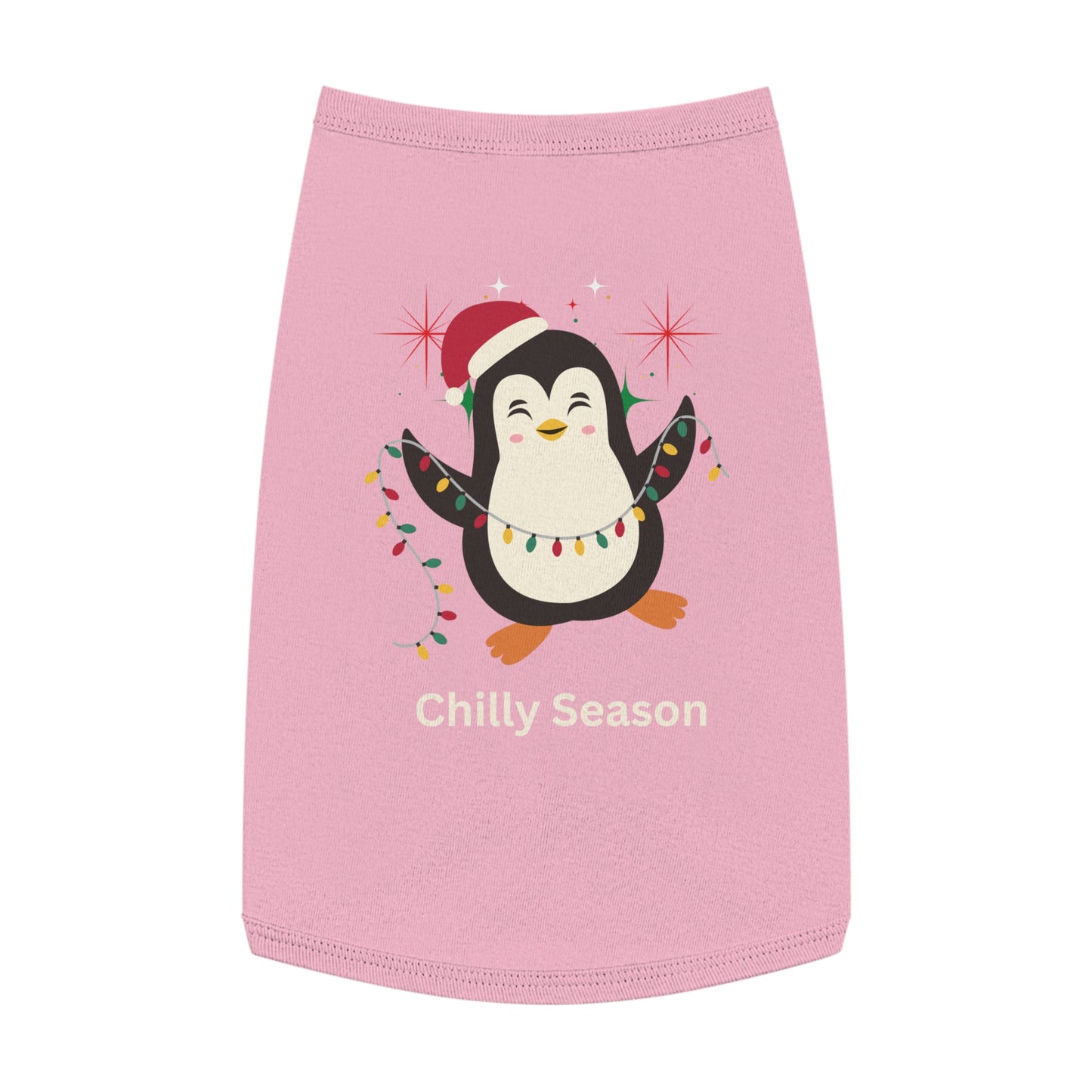Penguin Chilly Season Pet Tank Top (Also Available in Adult Holiday Collection and Kids Holiday Collection)