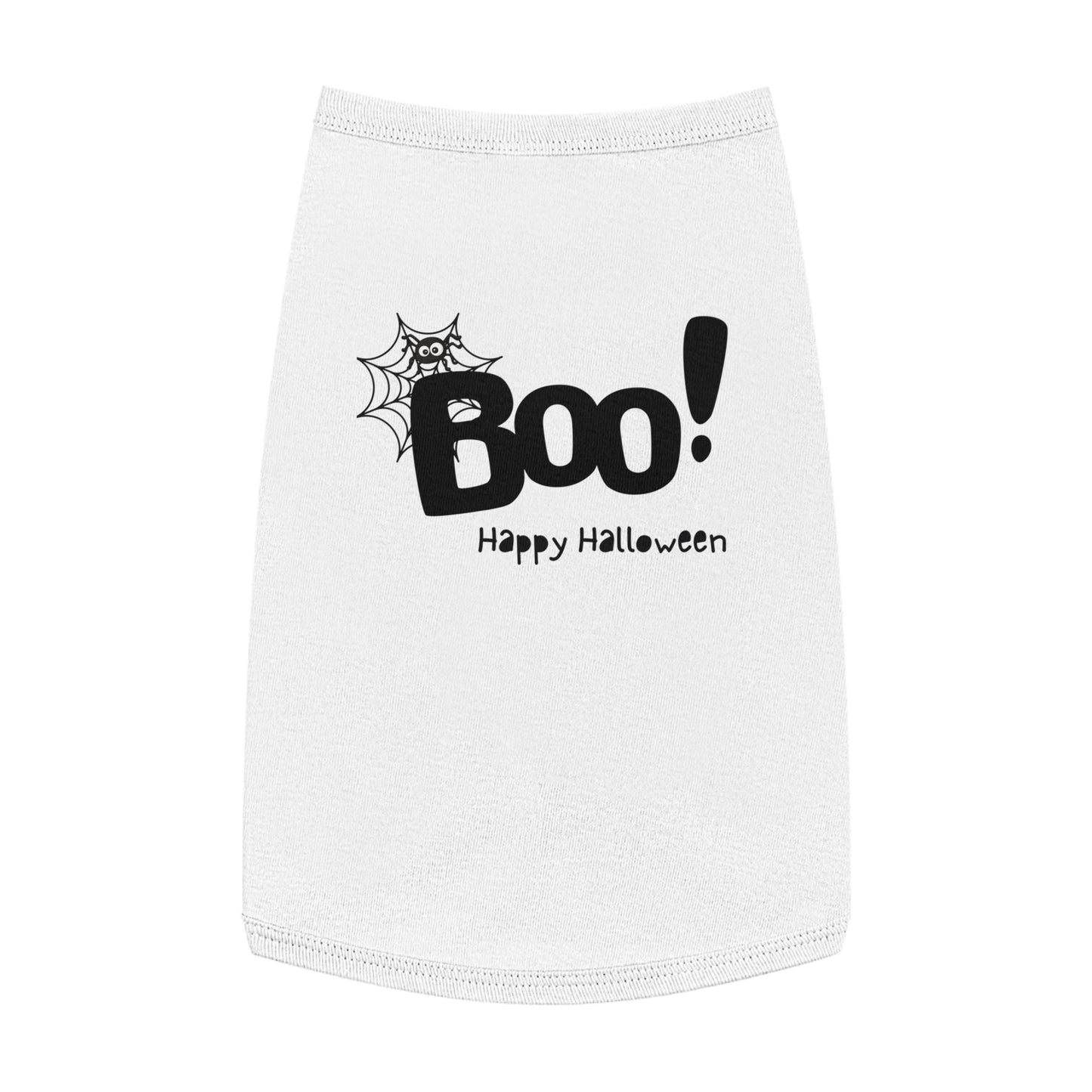 Boo Happy Halloween Pet Tank Top (Also Available in Adult Holiday Collection and Kids Holiday Collection)