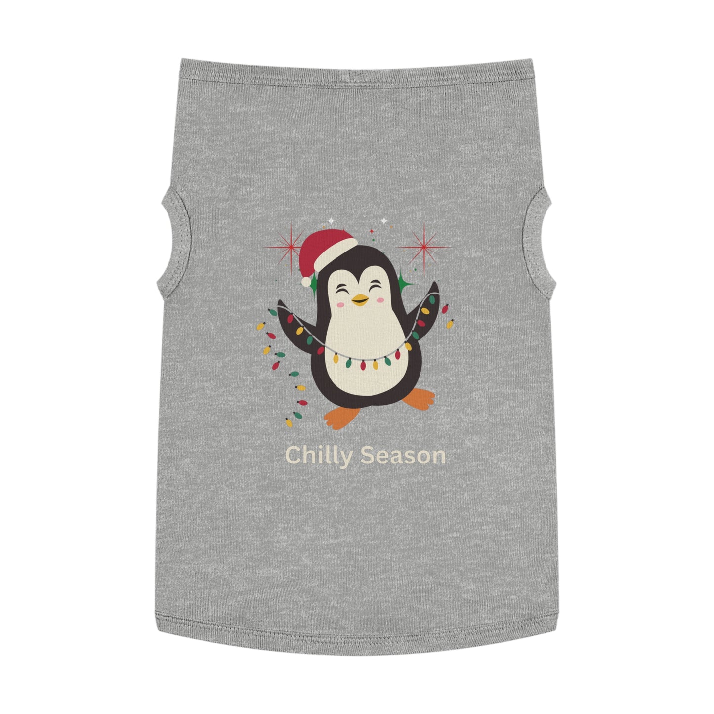 Penguin Chilly Season Pet Tank Top (Also Available in Adult Holiday Collection and Kids Holiday Collection)