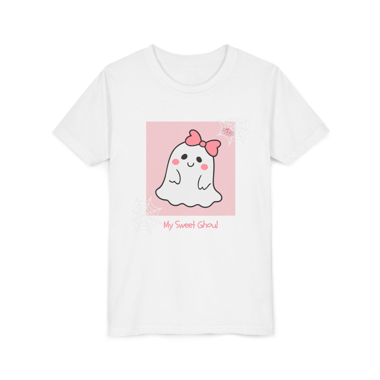 Pink and White My Sweet Ghoul Youth Tee (Also Available in Adult Holiday Collection)