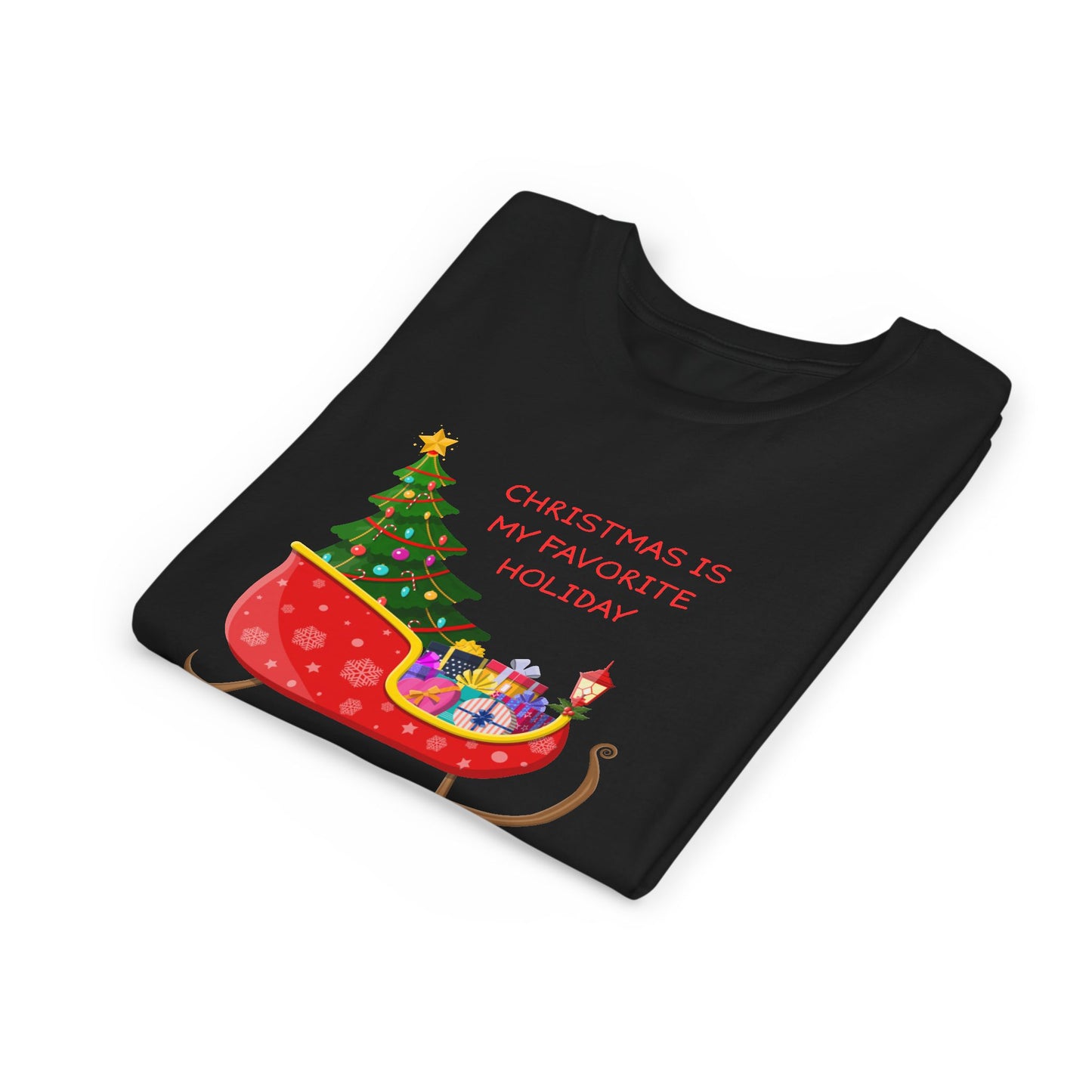 Christmas Is My Favorite Holiday Youth Tee (Also Available in Adult Holiday Collection and Pet Holiday Collection)