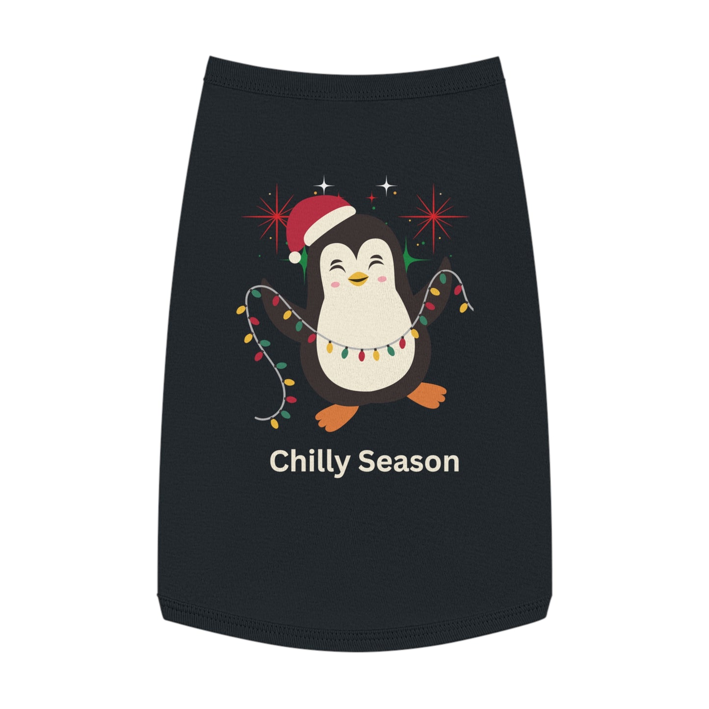 Penguin Chilly Season Pet Tank Top (Also Available in Adult Holiday Collection and Kids Holiday Collection)
