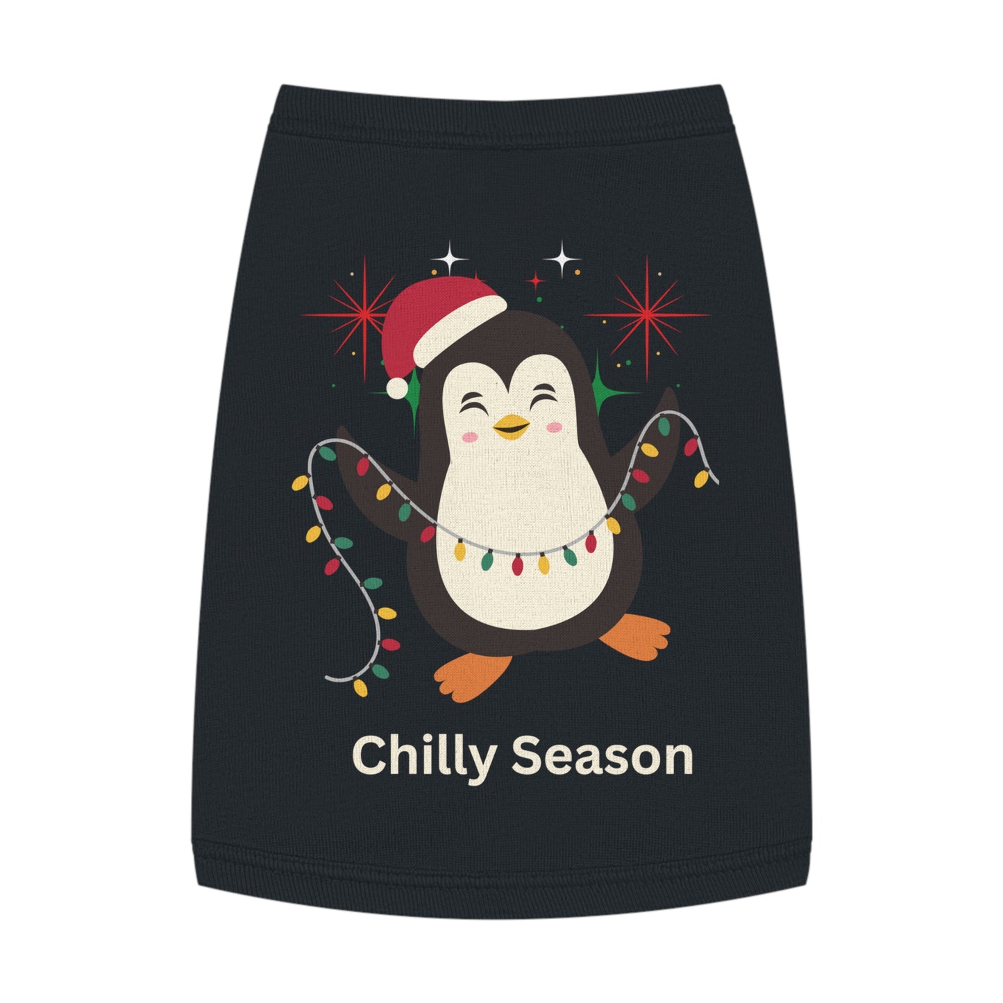 Penguin Chilly Season Pet Tank Top (Also Available in Adult Holiday Collection and Kids Holiday Collection)