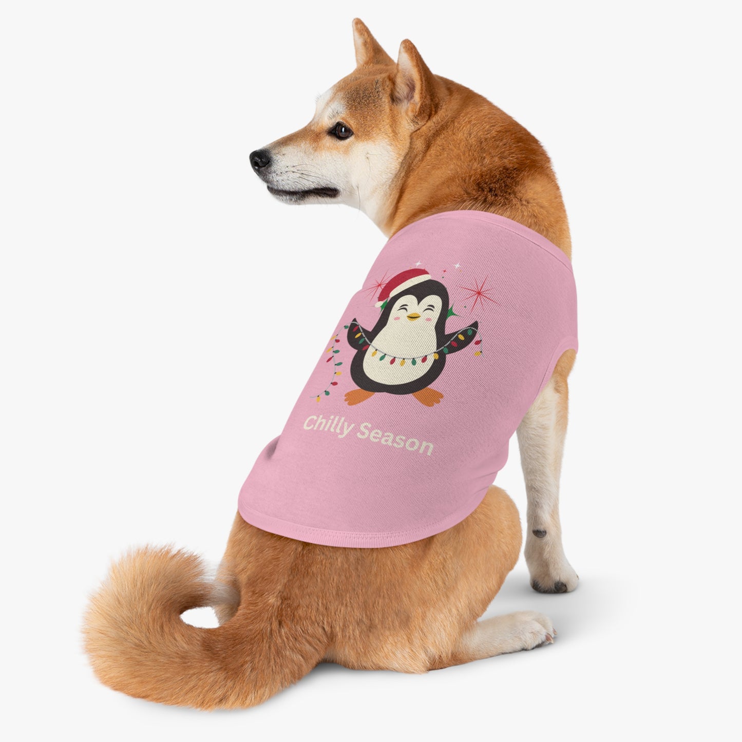 Penguin Chilly Season Pet Tank Top (Also Available in Adult Holiday Collection and Kids Holiday Collection)