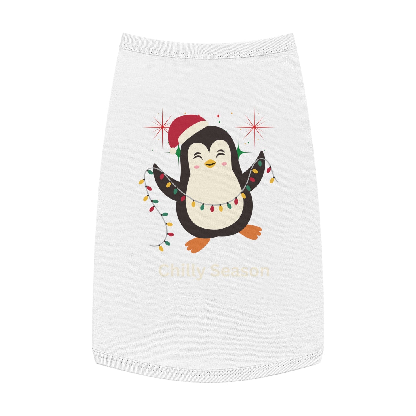 Penguin Chilly Season Pet Tank Top (Also Available in Adult Holiday Collection and Kids Holiday Collection)