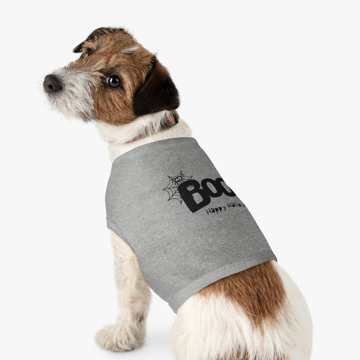 Boo Happy Halloween Pet Tank Top (Also Available in Adult Holiday Collection and Kids Holiday Collection)