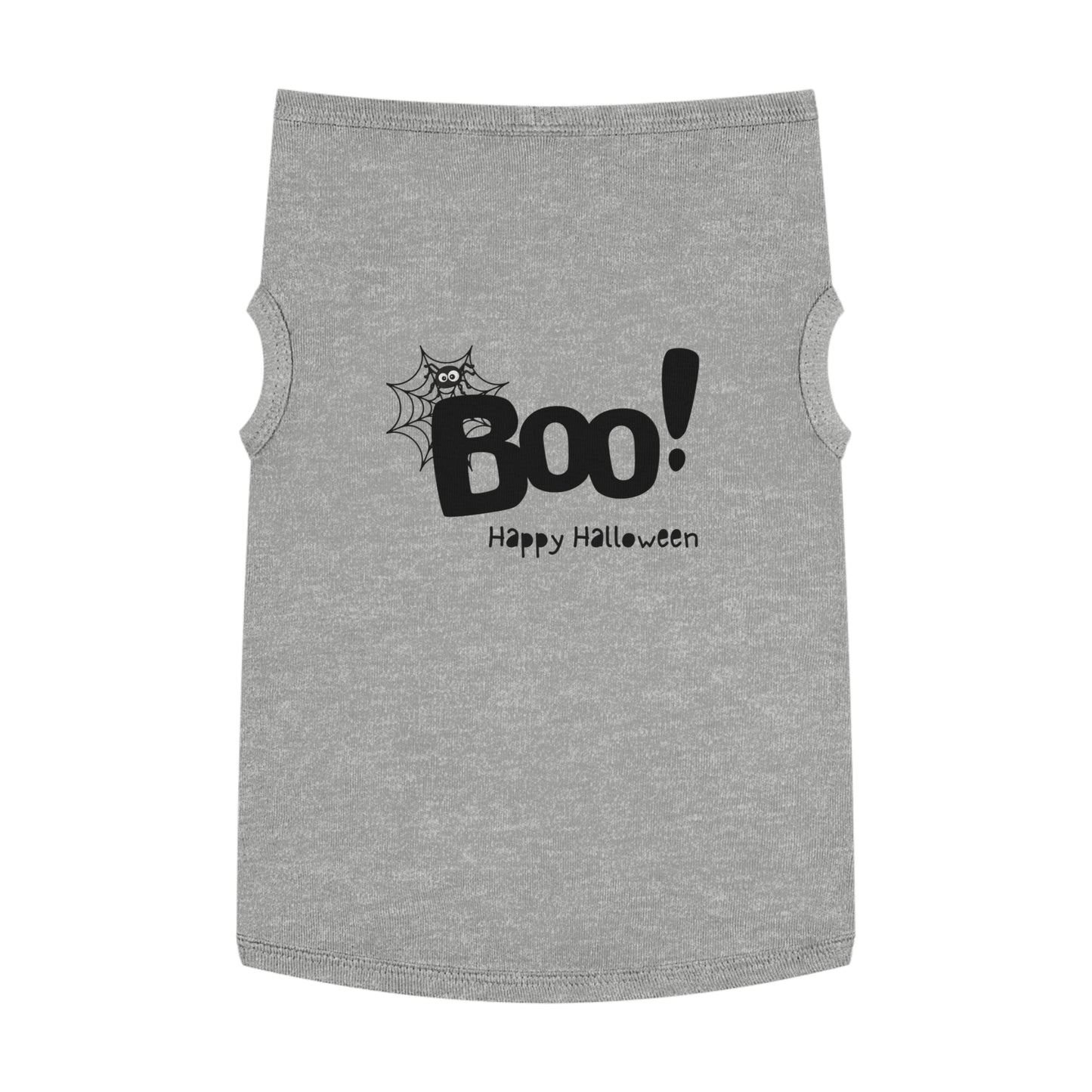 Boo Happy Halloween Pet Tank Top (Also Available in Adult Holiday Collection and Kids Holiday Collection)