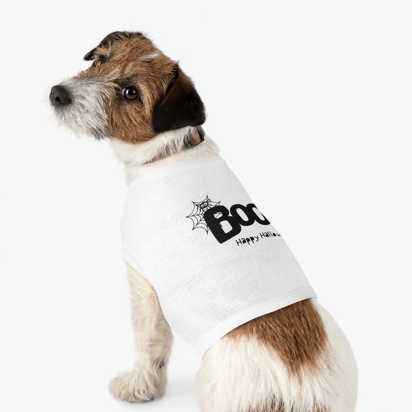 Boo Happy Halloween Pet Tank Top (Also Available in Adult Holiday Collection and Kids Holiday Collection)