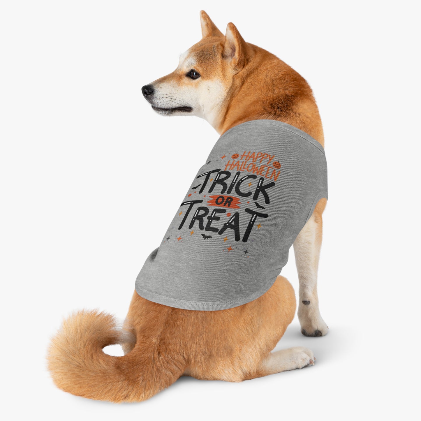 Happy Halloween Trick or Treat Pet Tank Top (Also Available in Adult Holiday Collection and Kids Holiday Collection)