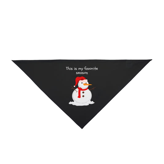 This Is My Favorite Season Pet Bandana (Also Available in Adult Holiday Collection and Kids Holiday Collection)