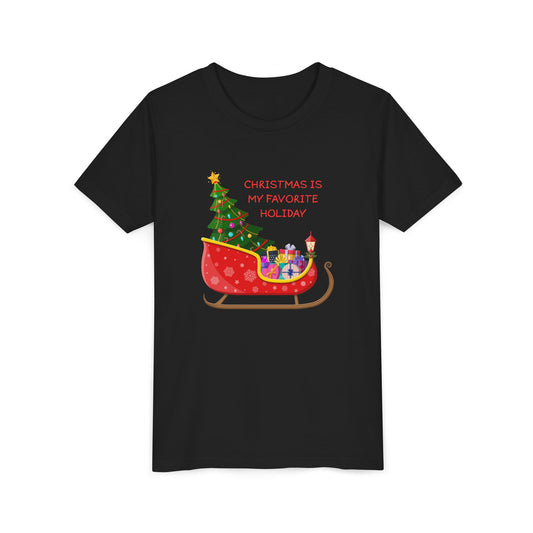 Christmas Is My Favorite Holiday Youth Tee (Also Available in Adult Holiday Collection and Pet Holiday Collection)