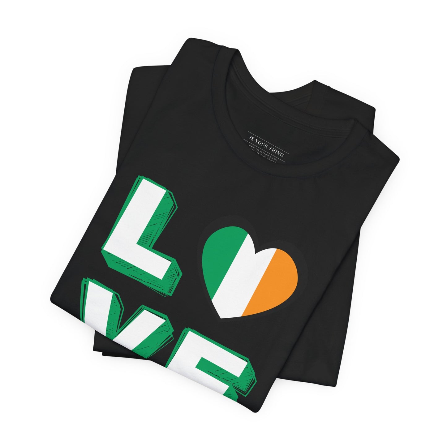 St. Patrick's Day LOVE Irish Flag Unisex Tee