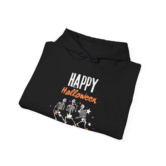 Happy Halloween Skeleton Unisex Hoodie (Also Available in Kids Holiday Collection)