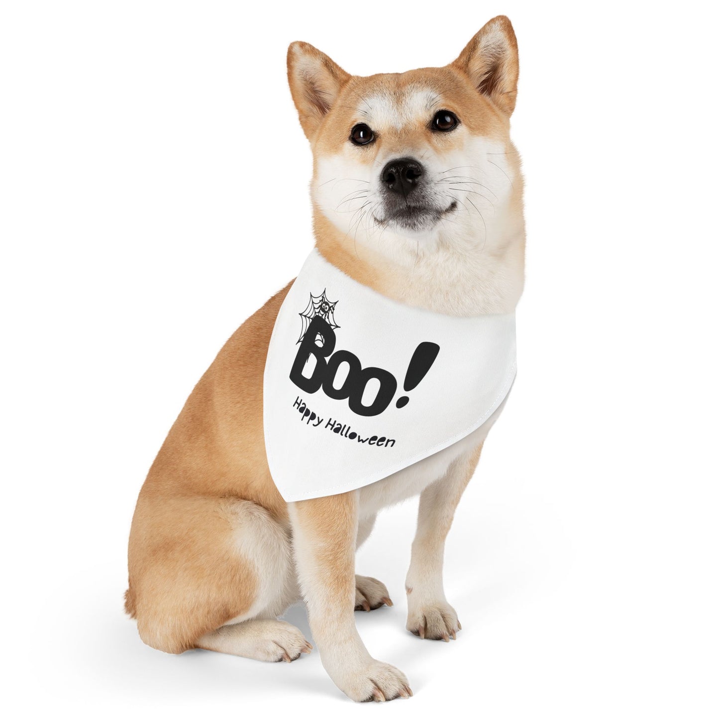 Boo Happy Halloween Pet Bandana Collar (Also Available in Adult Holiday Collection and Kids Holiday Collection)