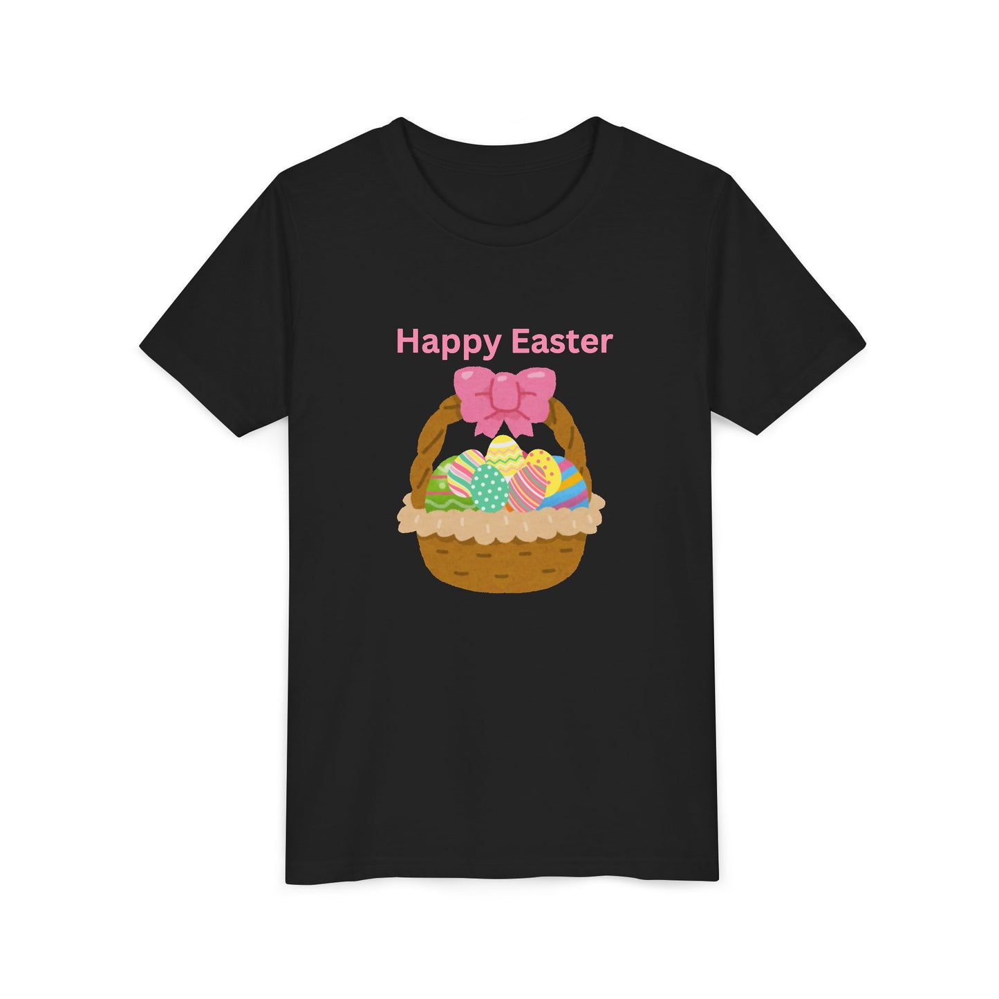 Happy Easter with Basket Youth Tee