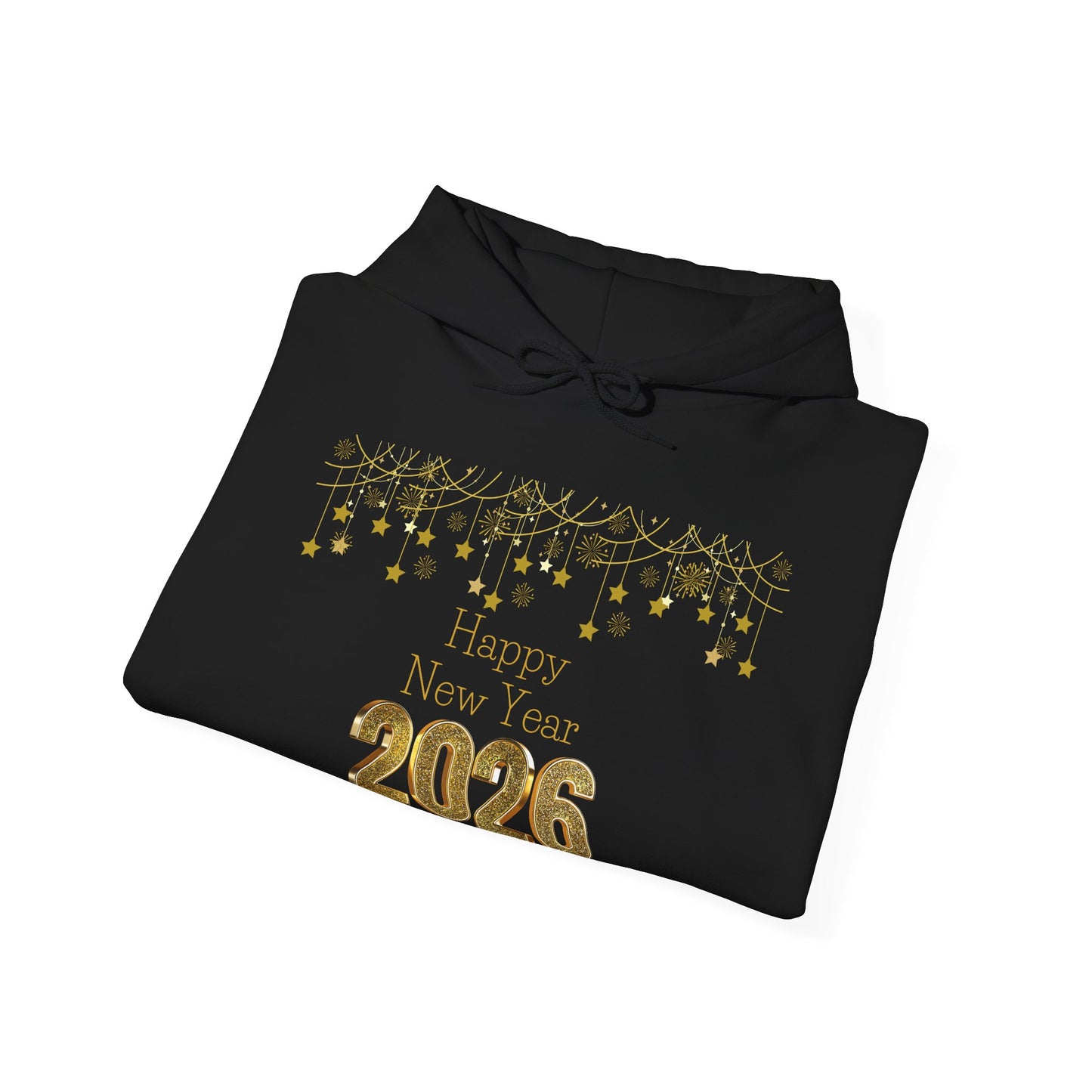 New Year Celebration 2026 Unisex Hoodie (Gold)