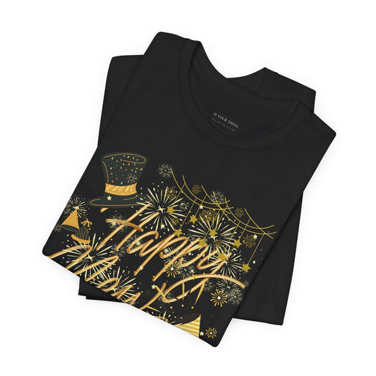 Happy New Year Unisex Tee (Top Hat)