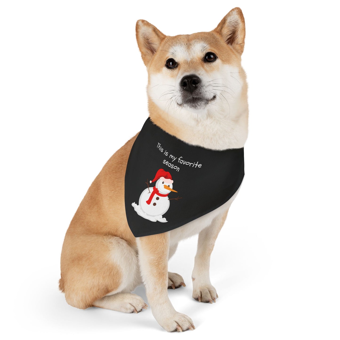 This Is My Favorite Season Pet Bandana Collar (Also Available in Adult Holiday Collection and Kids Holiday Collection)