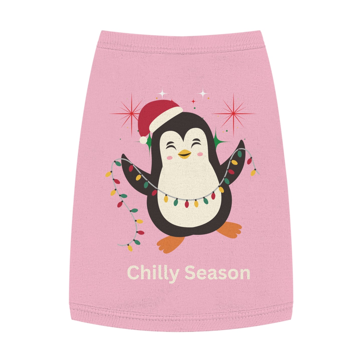 Penguin Chilly Season Pet Tank Top (Also Available in Adult Holiday Collection and Kids Holiday Collection)