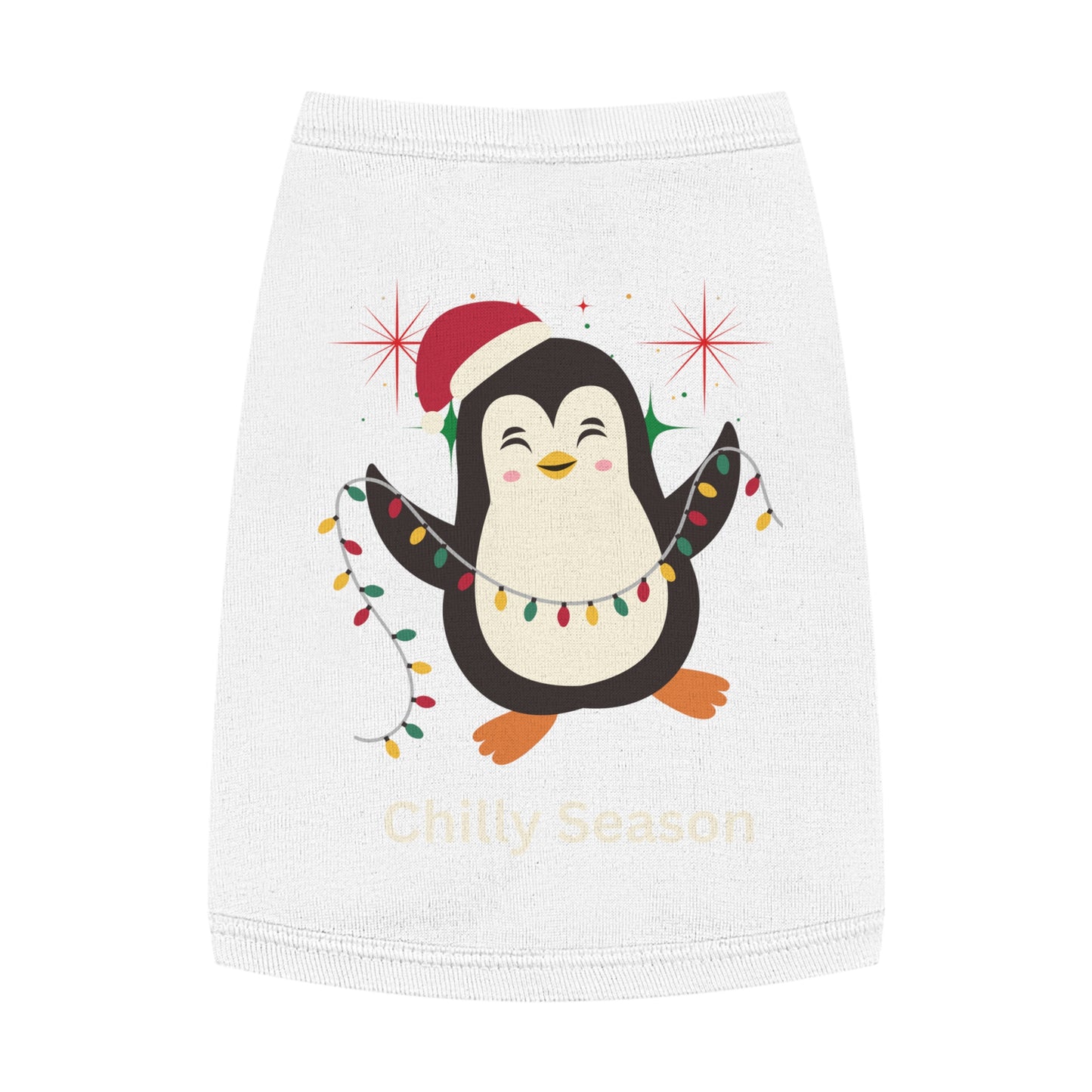 Penguin Chilly Season Pet Tank Top (Also Available in Adult Holiday Collection and Kids Holiday Collection)
