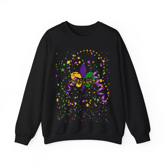 Mardi Gras Fleur-de-Lis Unisex Sweatshirt