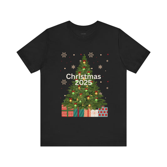 Christmas Tree 2025 Unisex Tee (Also Available in Kids Holiday Collection and Pet Holiday Collection)