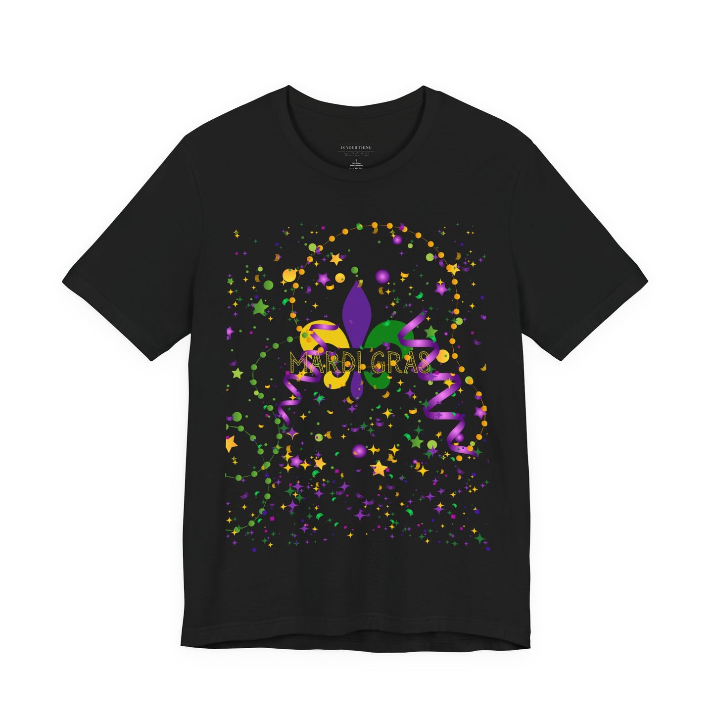 Mardi Gras Fleur-de-Lis Party Unisex Tee