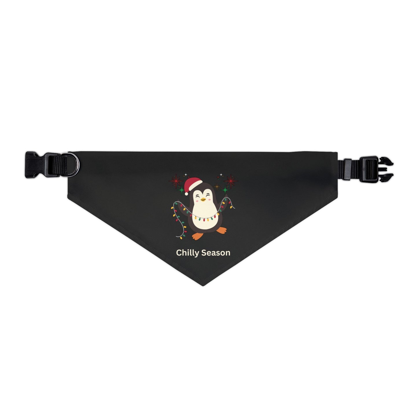 Chilly Season Pet Bandana Collar (Black) (Also Available in Adult Holiday Collection and Kids Holiday Collection)