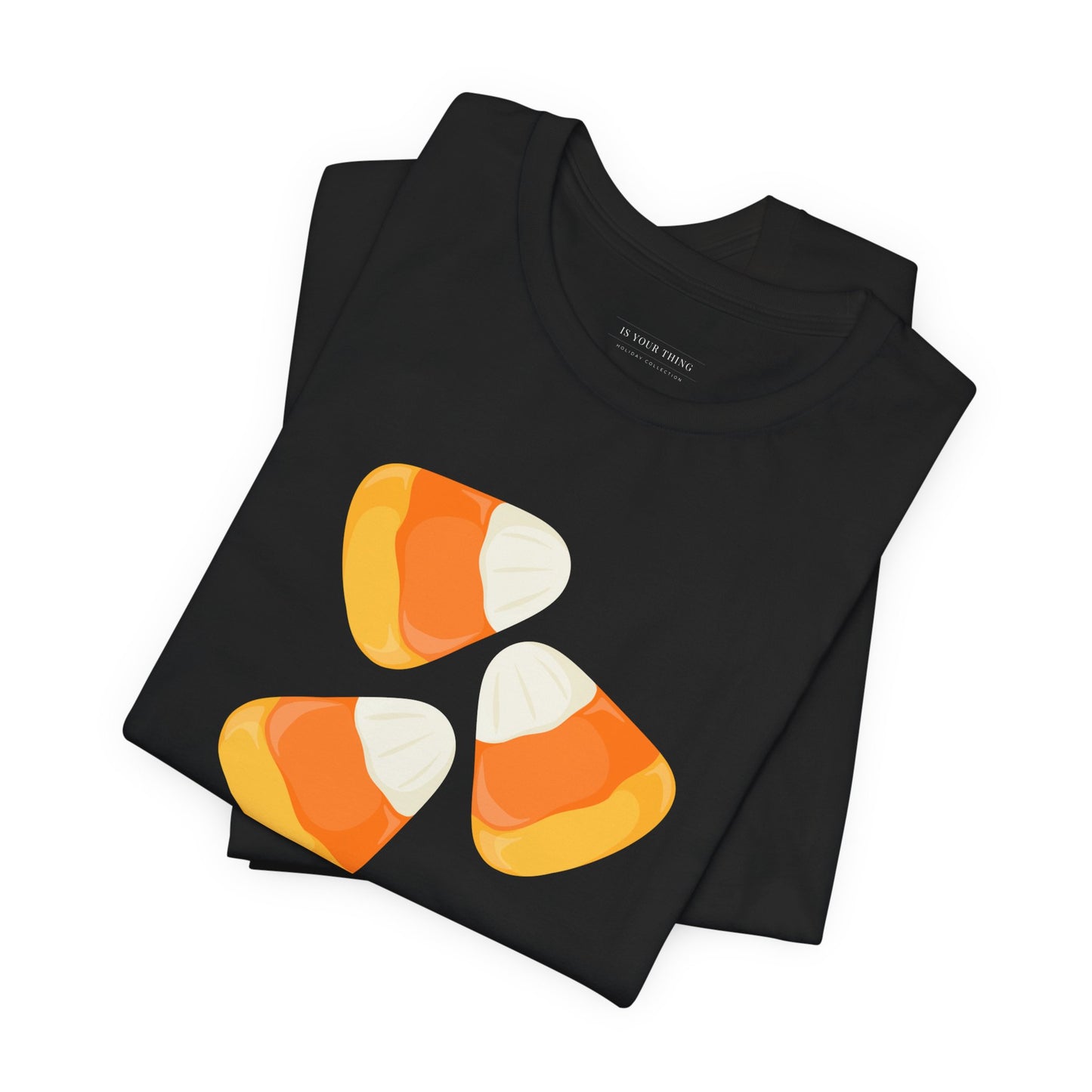 Candy Corn Is My Favorite Candy Unisex Tee (Also Available in Kids Holiday Collection)