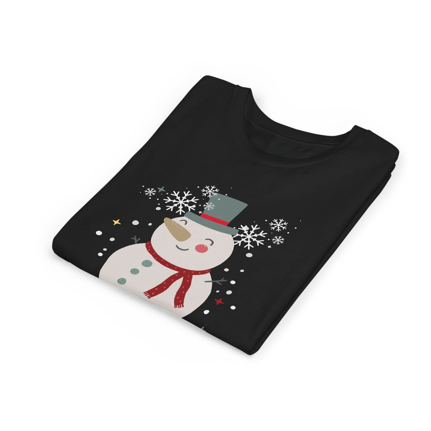 Merry Christmas Snowman Youth Tee (Also Available in Adult Holiday Collection and Pet Holiday Collection)