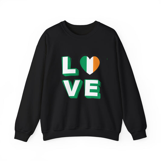 LOVE Irish Flag Unisex Sweatshirt