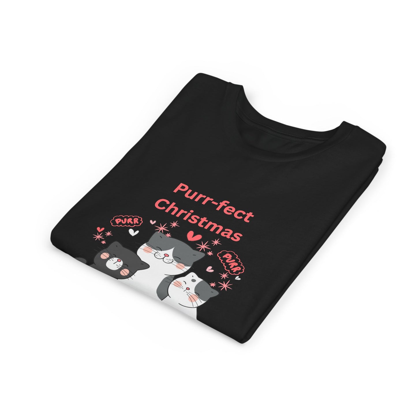 Purr-fect Christmas Youth Tee (Also Available in Adult Holiday Collection and Pet Holiday Collection)