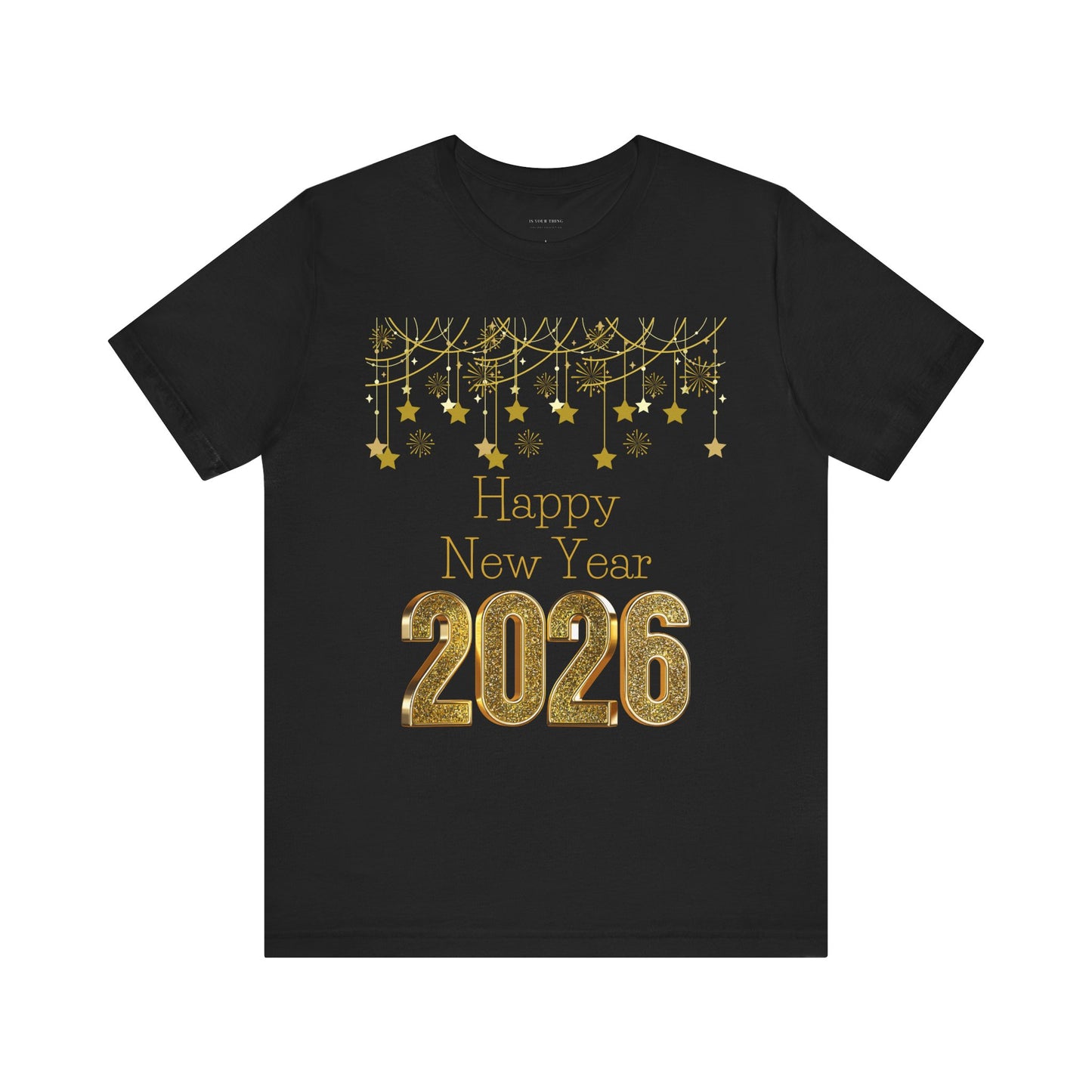 New Year Celebration 2026 Unisex Tee (Gold)