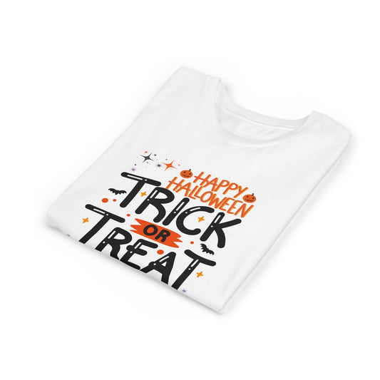 Happy Halloween Trick or Treat Youth Tee (Also Available in Adult Holiday Collection and Pet Holiday Collection)