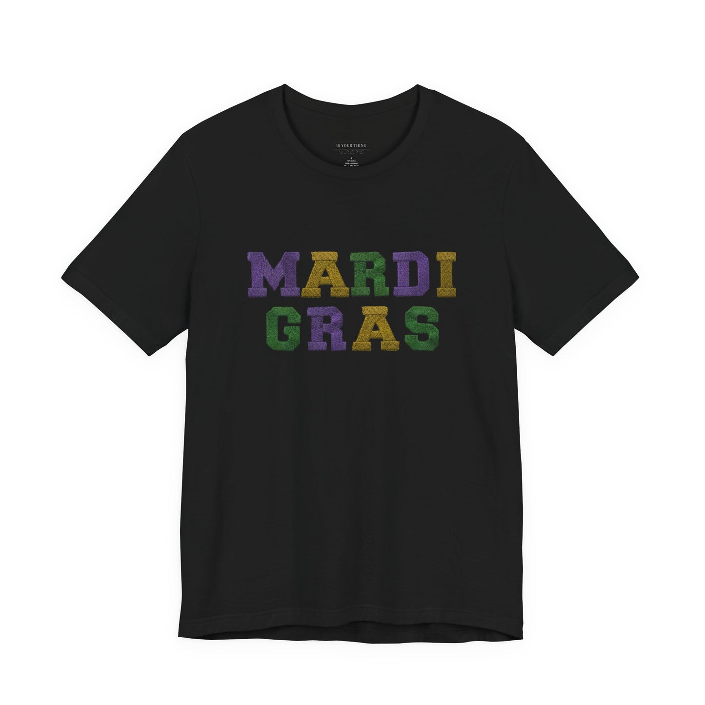 Mardi Gras Letterblock Unisex Tee