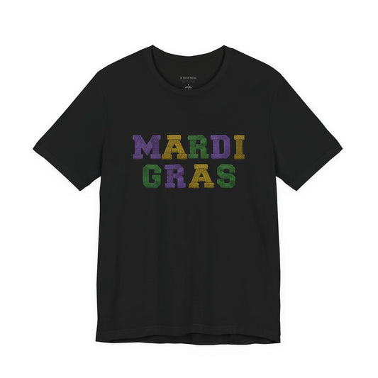 Mardi Gras Letterblock Unisex Tee