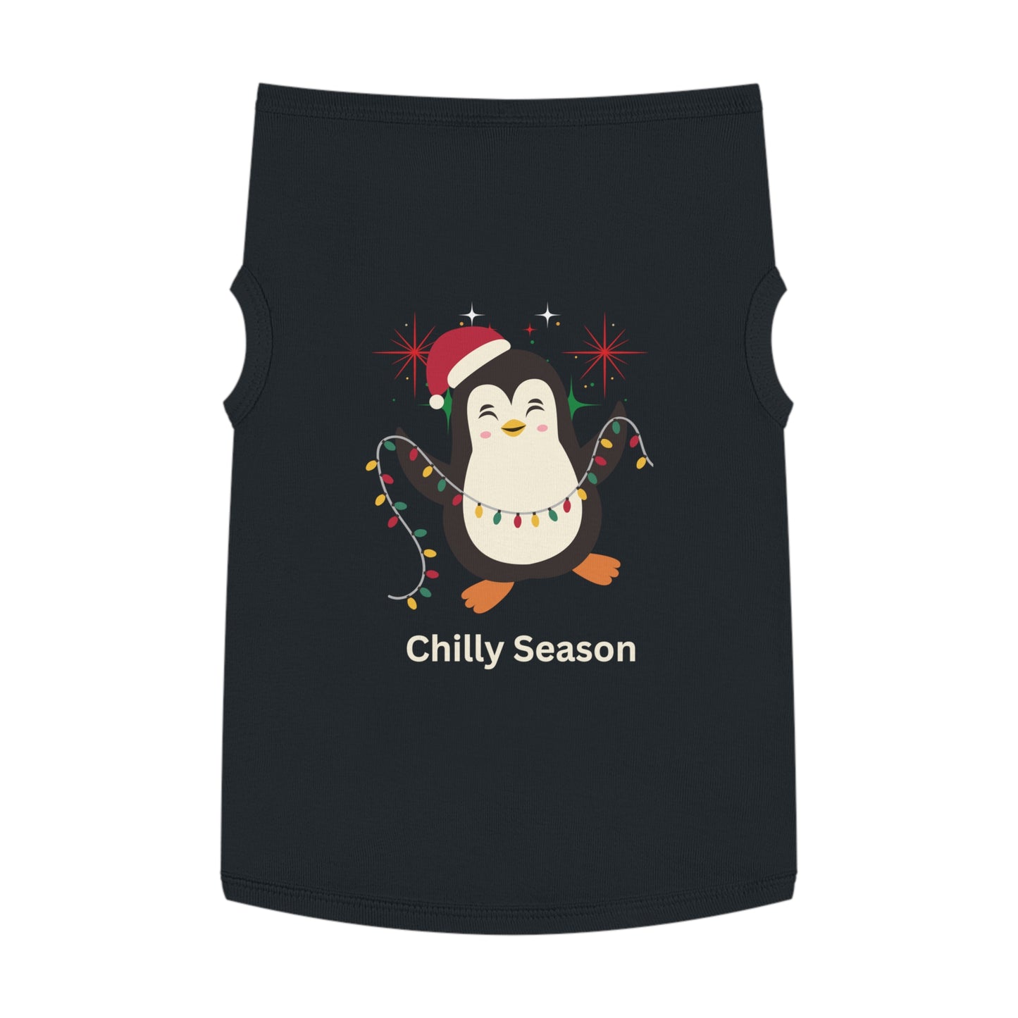 Penguin Chilly Season Pet Tank Top (Also Available in Adult Holiday Collection and Kids Holiday Collection)