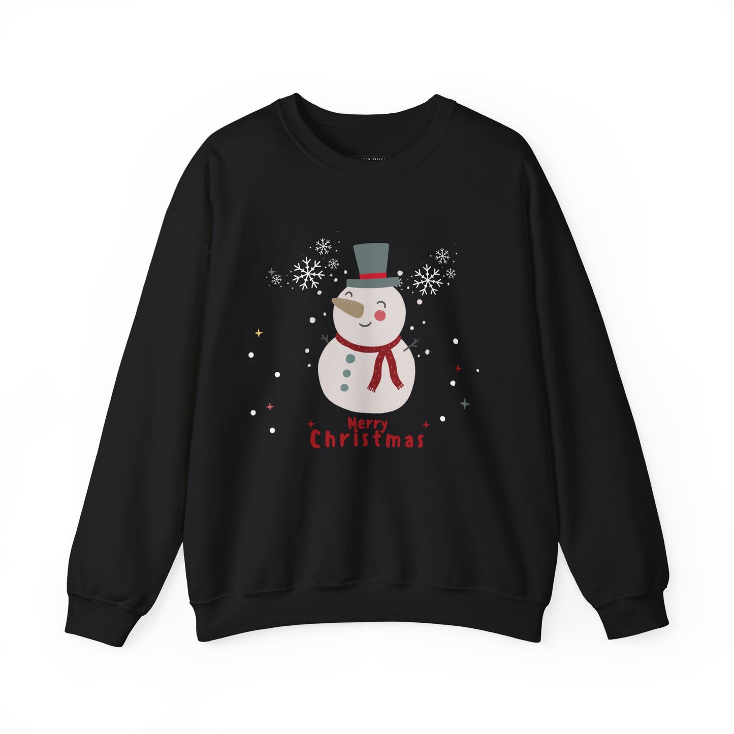 Merry Christmas Snowman Unisex Sweatshirt (Also Available in Kids Holiday Collection and Pet Holiday Collection)