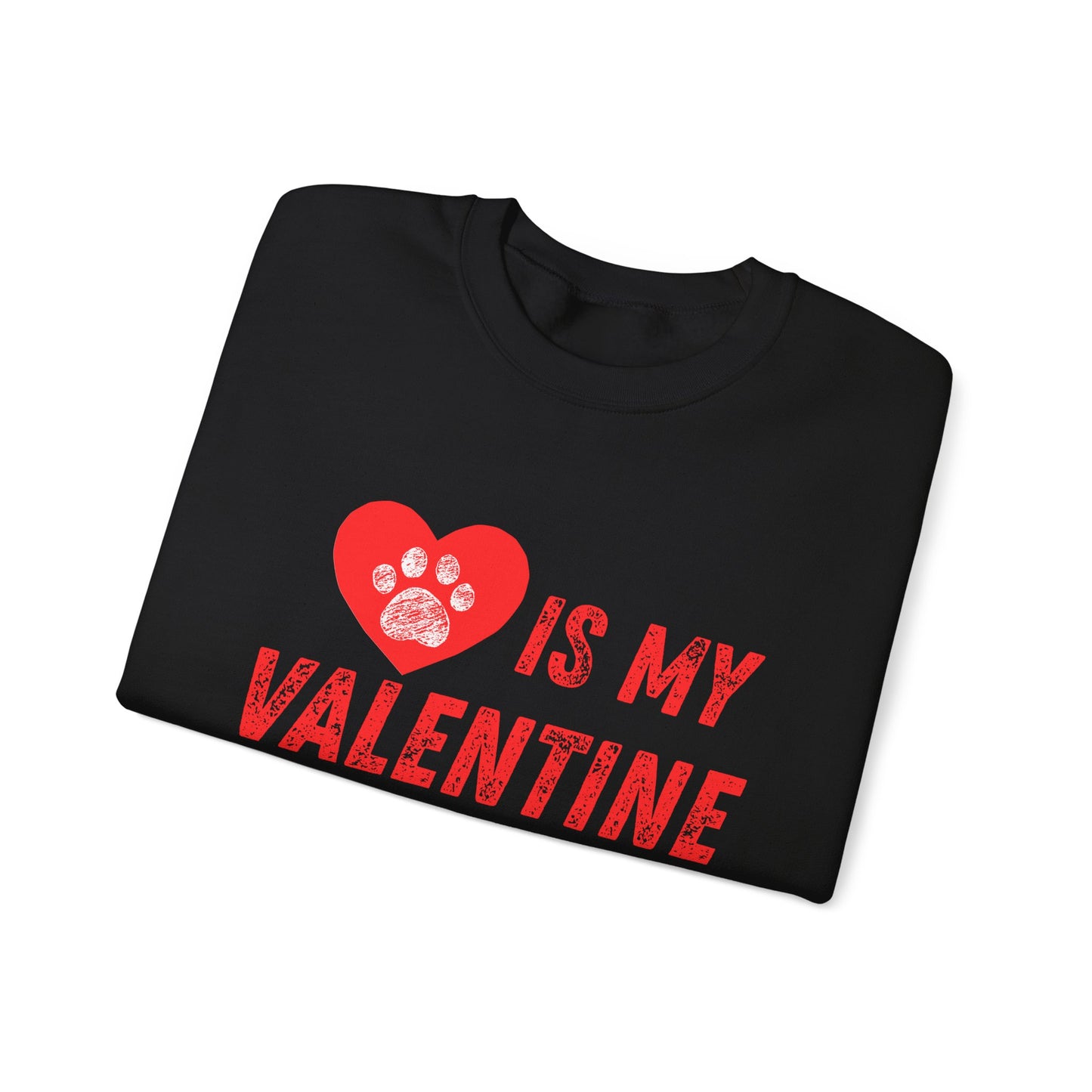 Paw Print Is My Valentine Unisex Sweatshirt