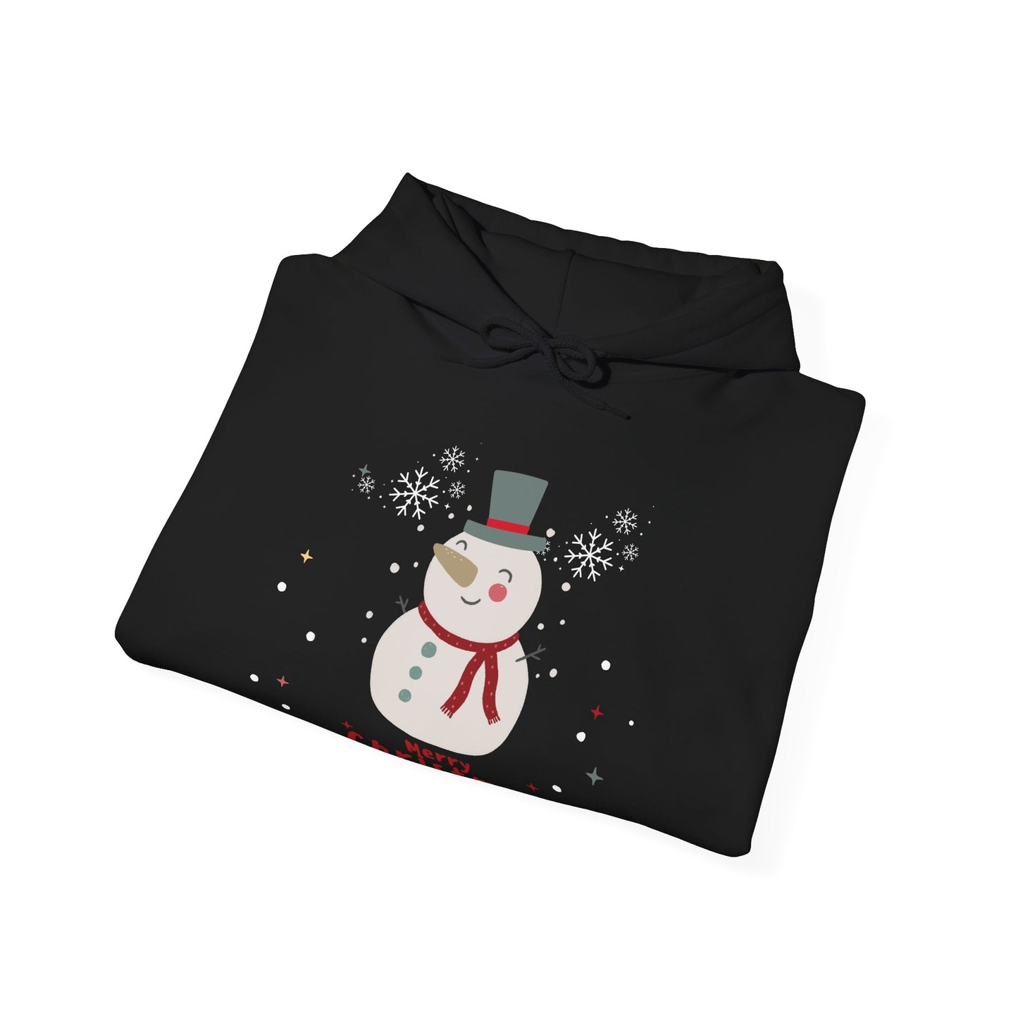 Merry Christmas Snowman Unisex Hoodie (Also Available in Kids Holiday Collection and Pet Holiday Collection)