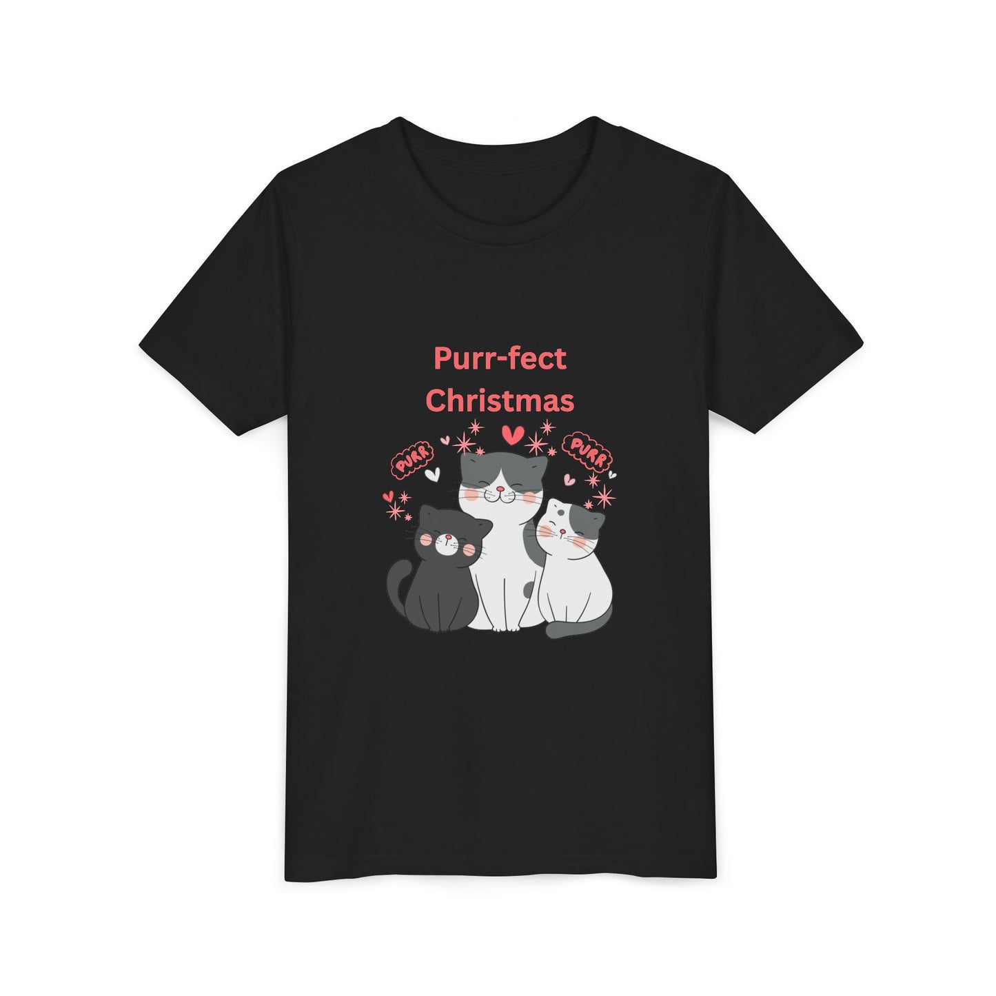 Purr-fect Christmas Youth Tee (Also Available in Adult Holiday Collection and Pet Holiday Collection)